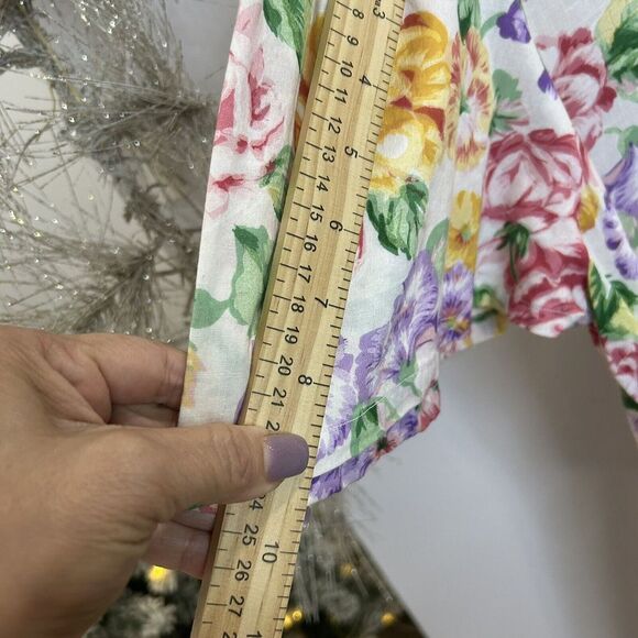 VINTAGE‎ 80' 90' KAMAR prairie Floral Dress 100% Cotton - Picture 4 of 10